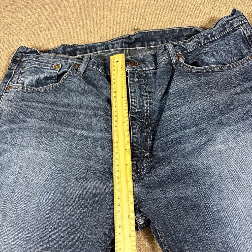 Levi's 505 Jeans Mens 40X30 Blue Denim Straight Leg High Rise Casual Medium Wash